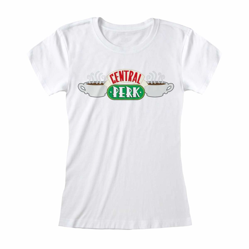 Friends - Central Perk Dames T-shirt - Wit